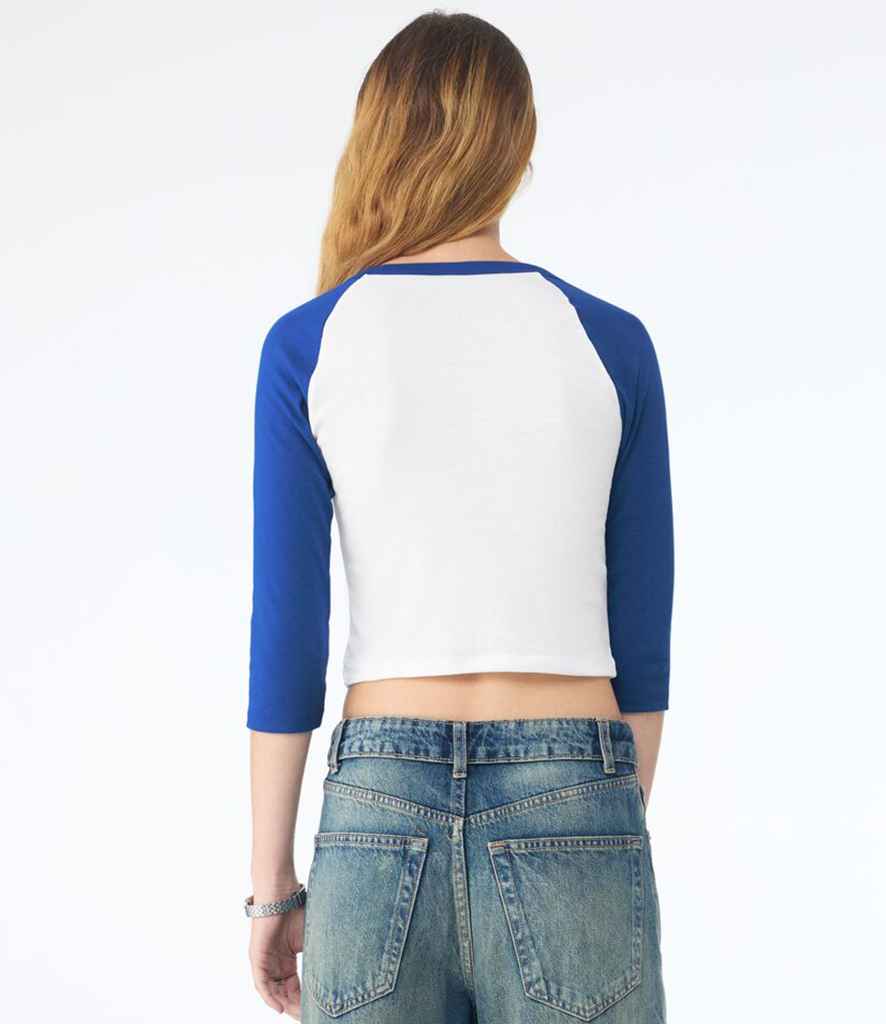 Bella Ladies Micro Rib 3/4 Raglan Baby T-Shirt