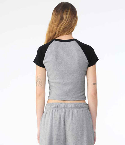 Bella Ladies Micro Rib Raglan Baby T-Shirt