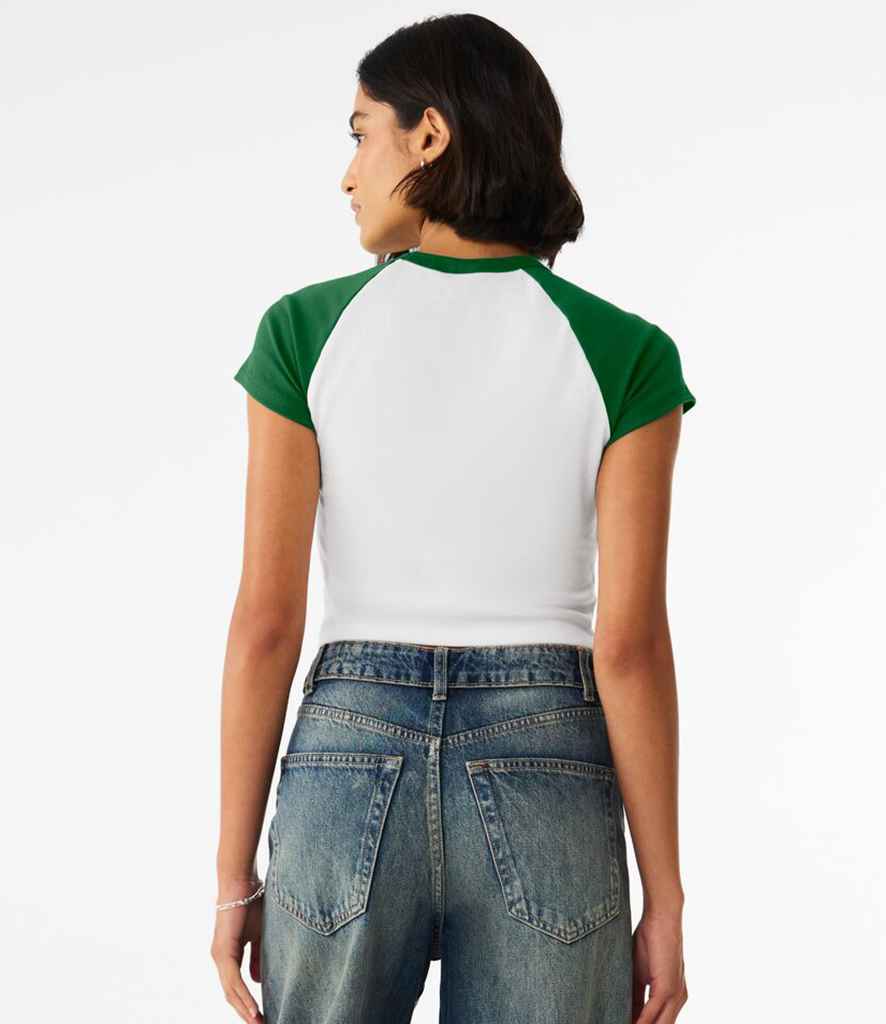 Bella Ladies Micro Rib Raglan Baby T-Shirt