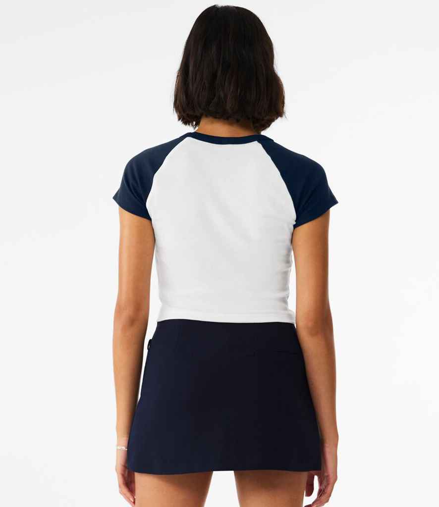 Bella Ladies Micro Rib Raglan Baby T-Shirt
