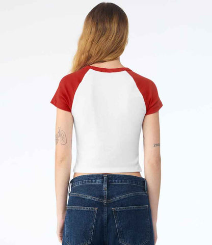 Bella Ladies Micro Rib Raglan Baby T-Shirt