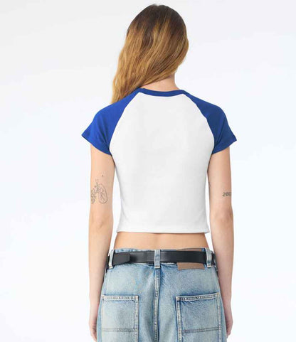 Bella Ladies Micro Rib Raglan Baby T-Shirt