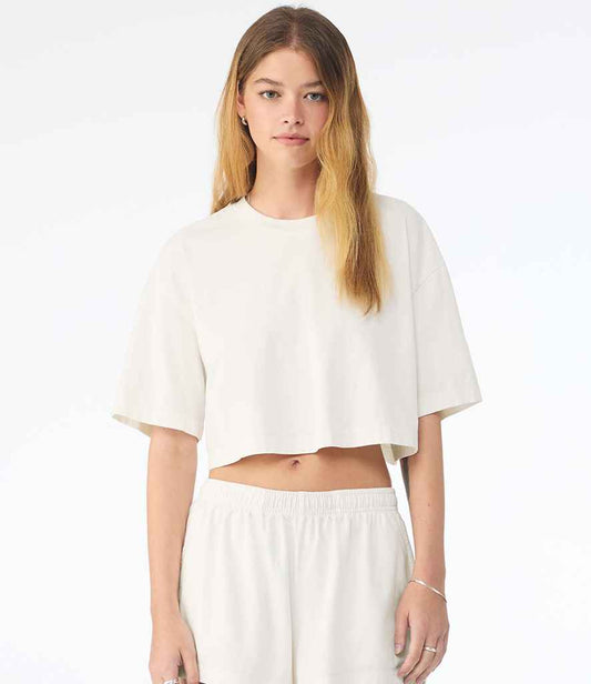 Bella Ladies Heavyweight Washed Cropped T-Shirt