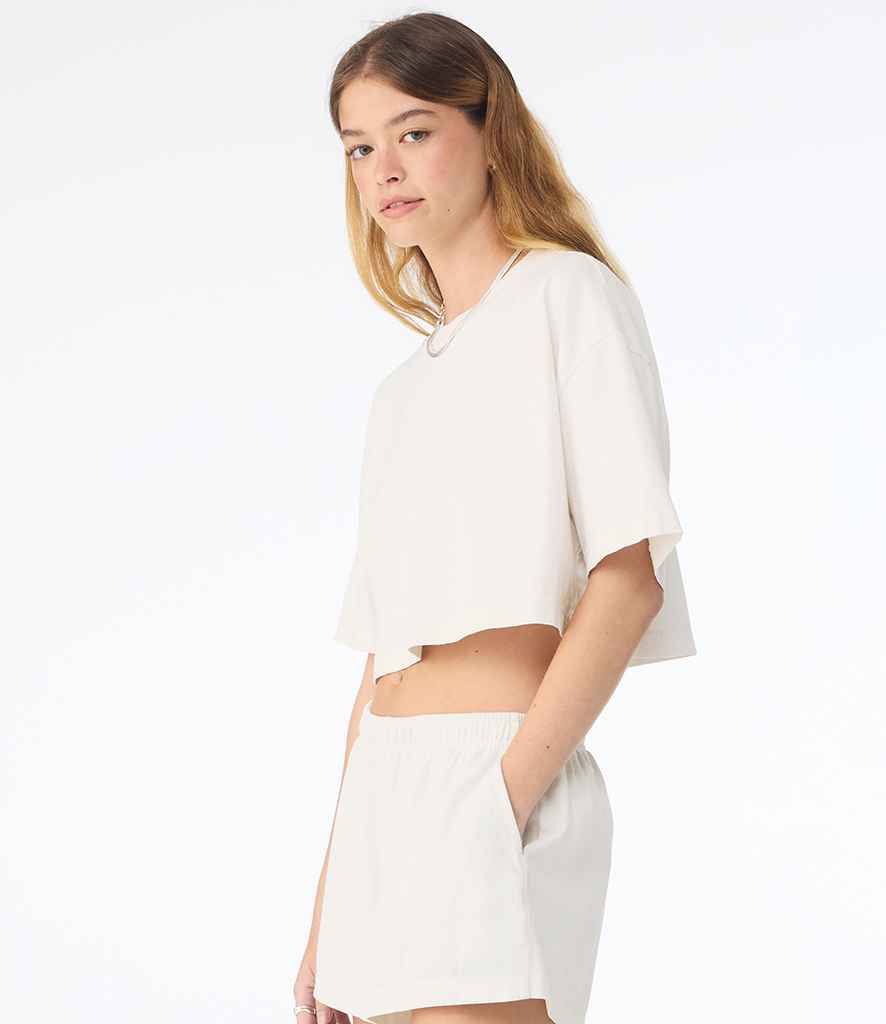 Bella Ladies Heavyweight Washed Cropped T-Shirt