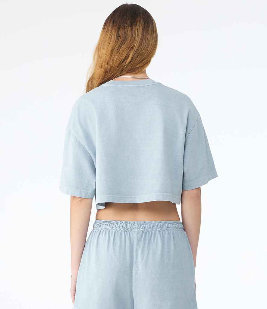 Bella Ladies Heavyweight Washed Cropped T-Shirt
