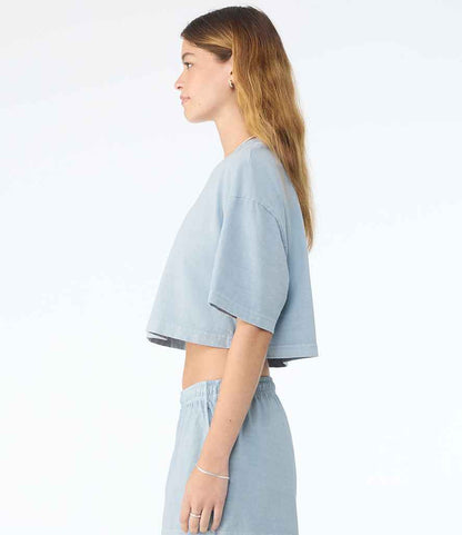 Bella Ladies Heavyweight Washed Cropped T-Shirt