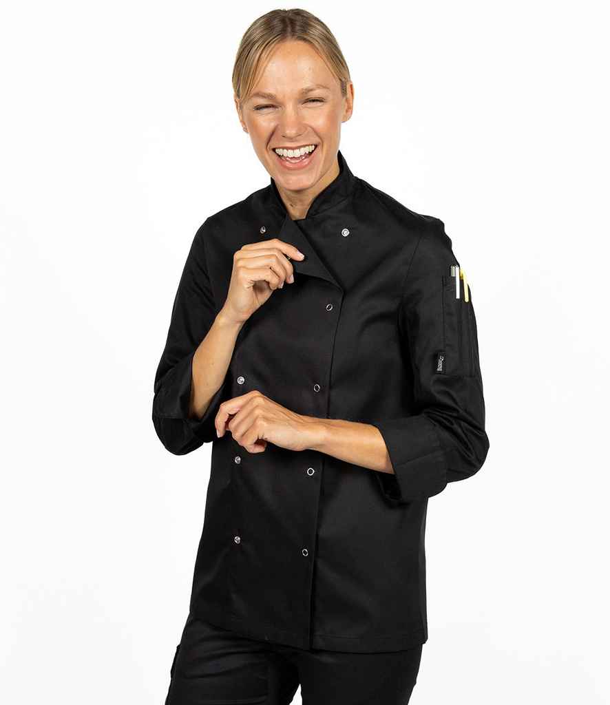 Dennys Long Sleeve Press Stud Chef's Jacket