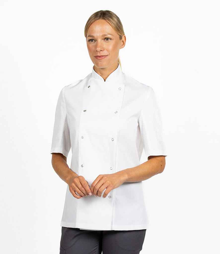 Dennys Short Sleeve Press Stud Chef's Jacket