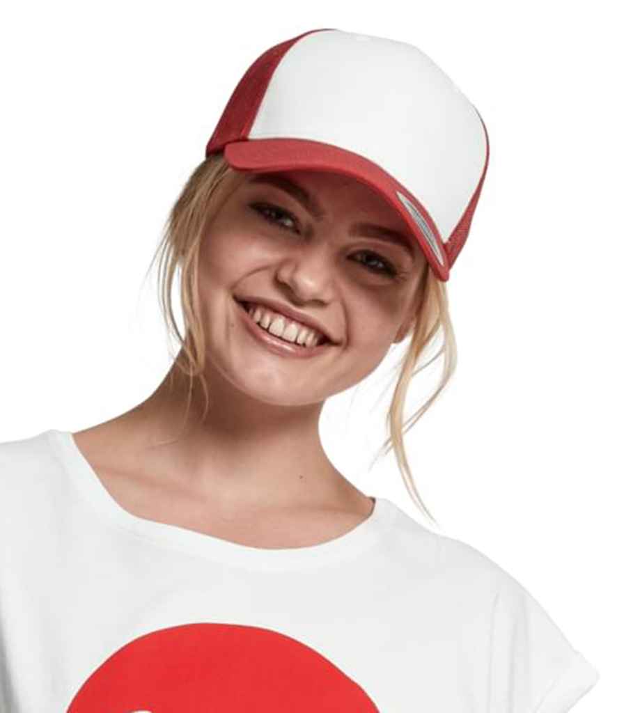 Flexfit Retro Coloured Front Trucker Cap