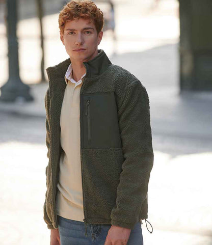 Front Row Recycled Sherpa Fleece Jacket