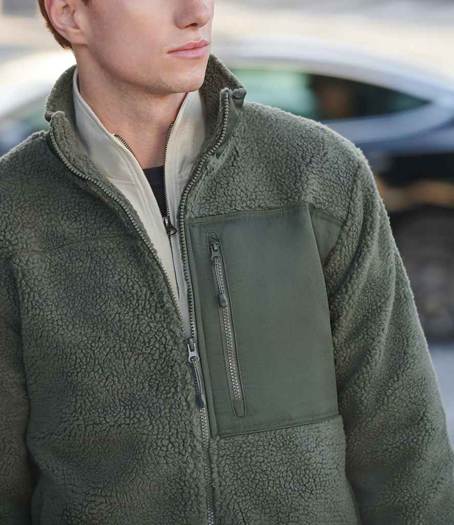 Front Row Recycled Sherpa Fleece Jacket