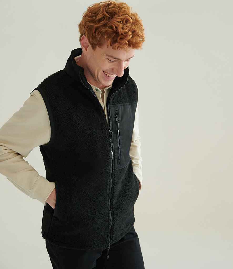 Front Row Recycled Sherpa Gilet