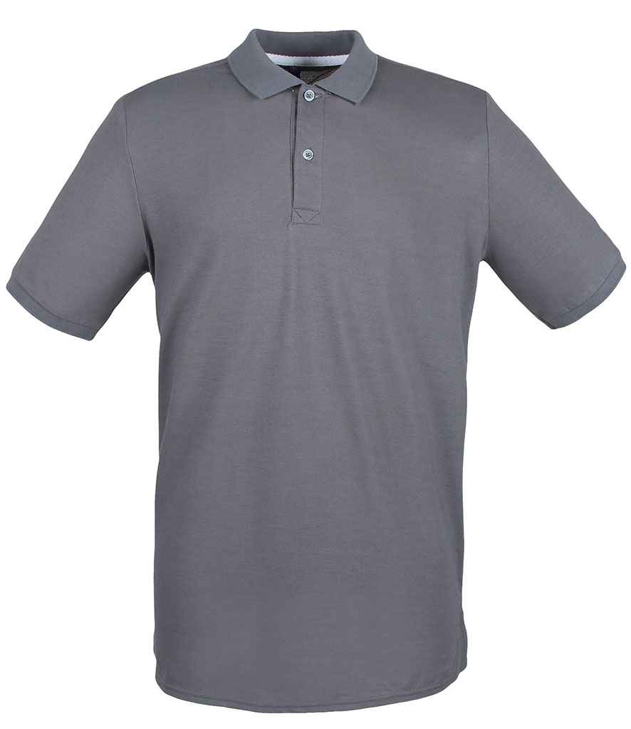 Henbury Modern Fit Cotton Piqué Polo Shirt (2/2)