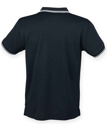 Henbury Coolplus® Tipped Polo Shirt