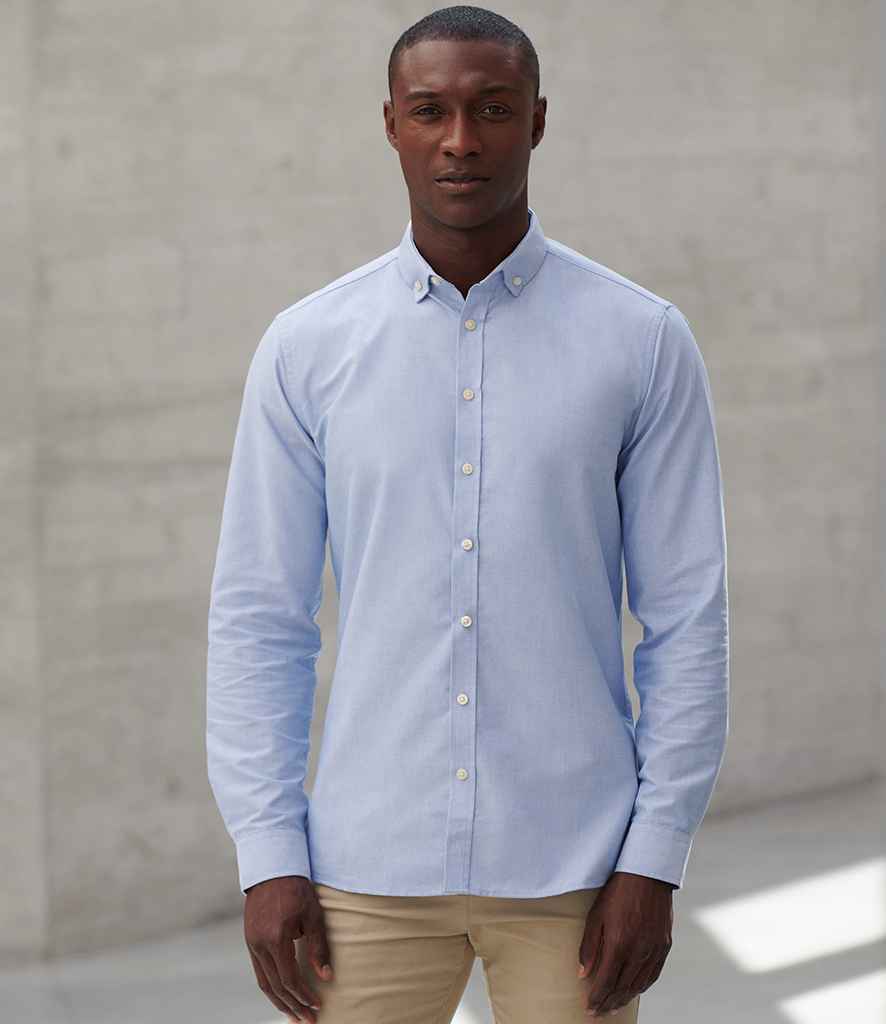 Henbury Modern Long Sleeve Regular Fit Oxford Shirt