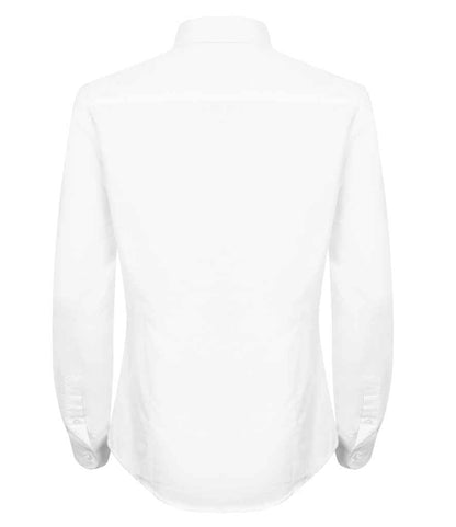 Henbury Ladies Modern Long Sleeve Regular Fit Oxford Shirt