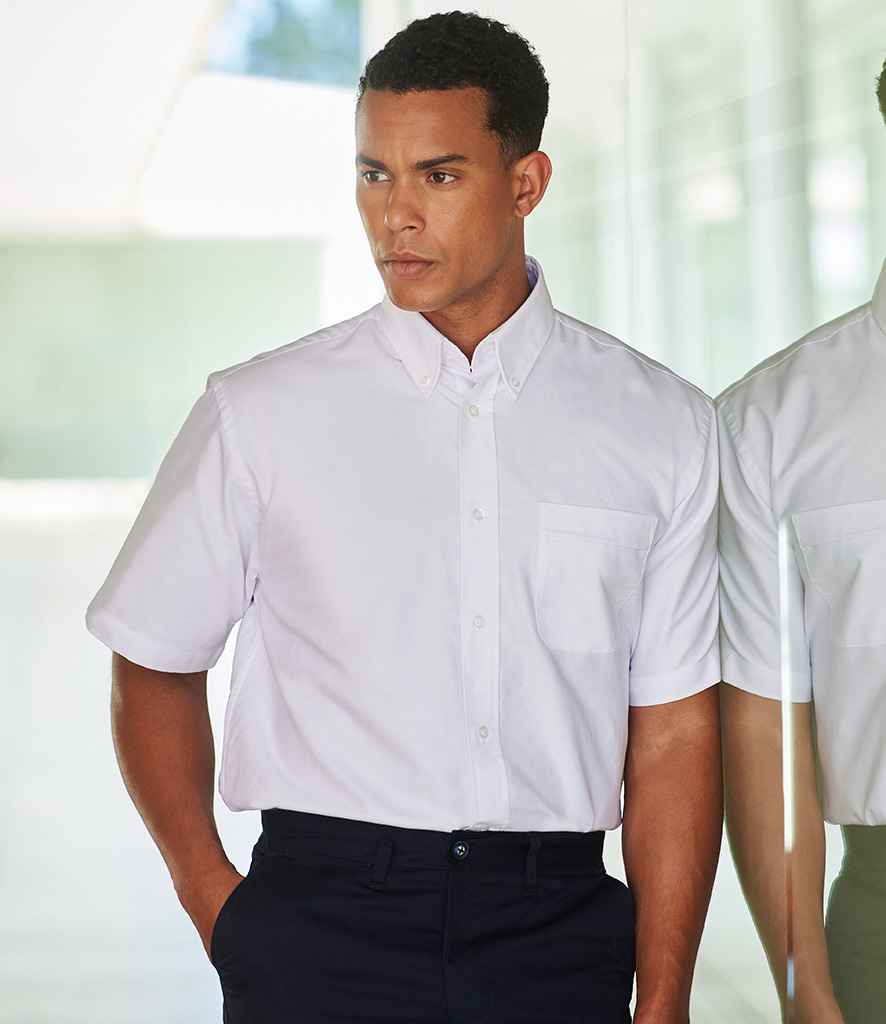 Henbury Short Sleeve Classic Oxford Shirt