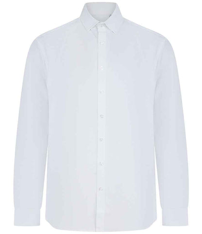 Henbury Long Sleeved Cotton Feel Coolplus® Shirt
