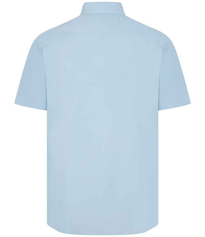 Henbury Short Sleeved Cotton Feel Coolplus® Shirt