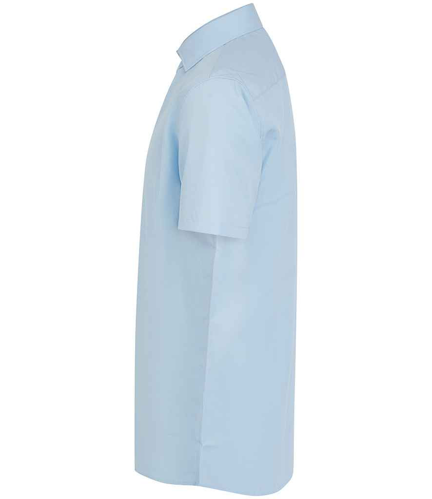 Henbury Short Sleeved Cotton Feel Coolplus® Shirt