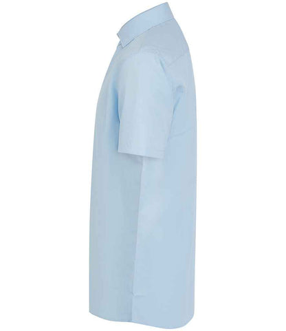 Henbury Short Sleeved Cotton Feel Coolplus® Shirt