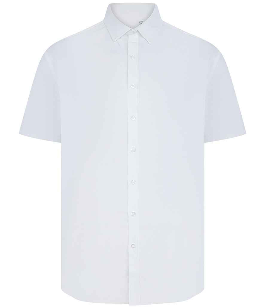 Henbury Short Sleeved Cotton Feel Coolplus® Shirt
