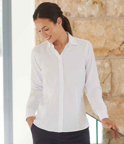 Henbury Ladies Long Sleeve Wicking Shirt