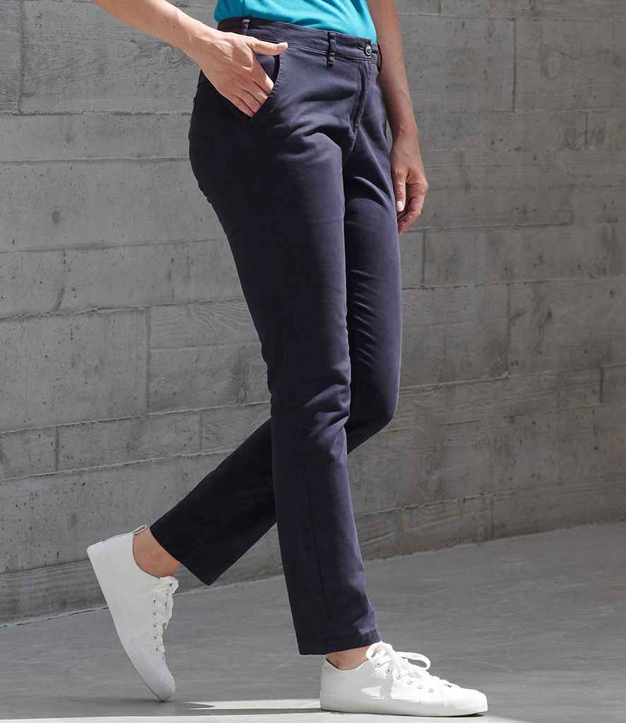 Henbury Ladies Stretch Chino Trousers