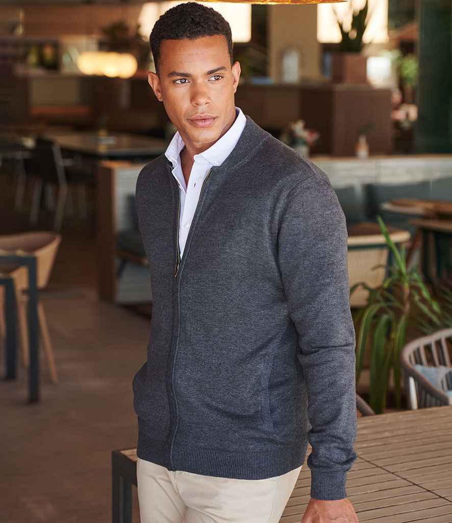 Henbury Unisex Zip Through Cardigan