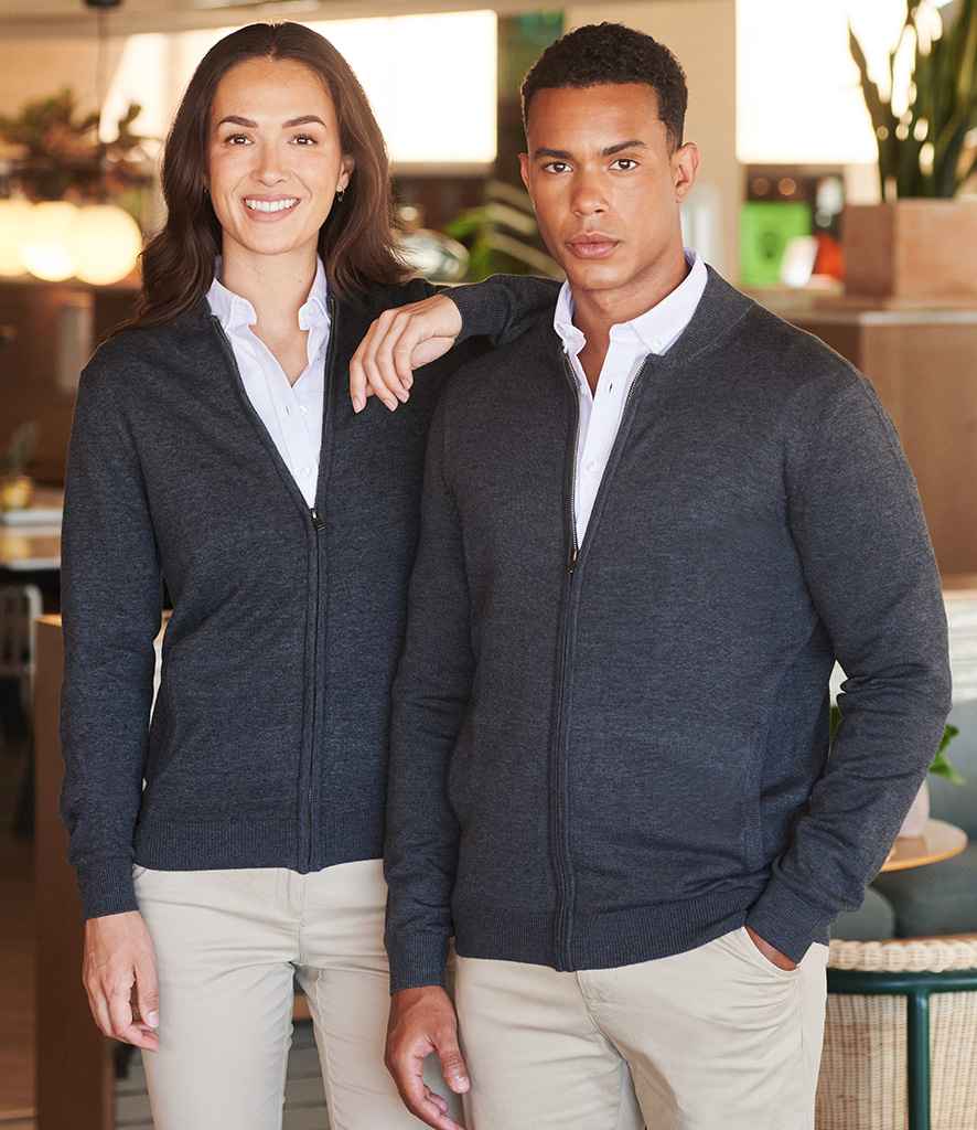 Henbury Unisex Zip Through Cardigan