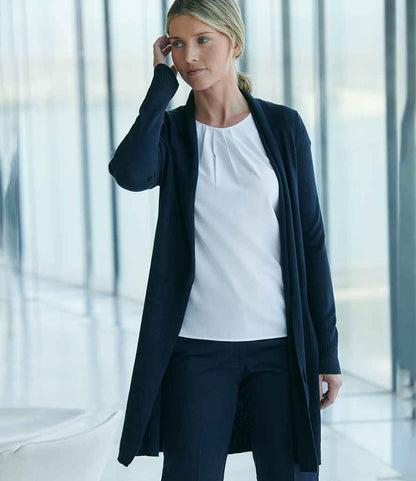 Henbury Ladies Longline Open Cardigan