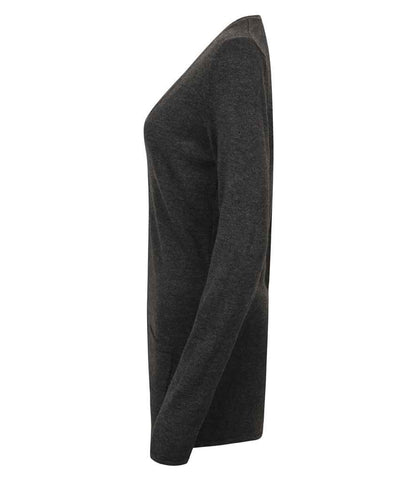 Henbury Ladies Cotton Acrylic V Neck Cardigan
