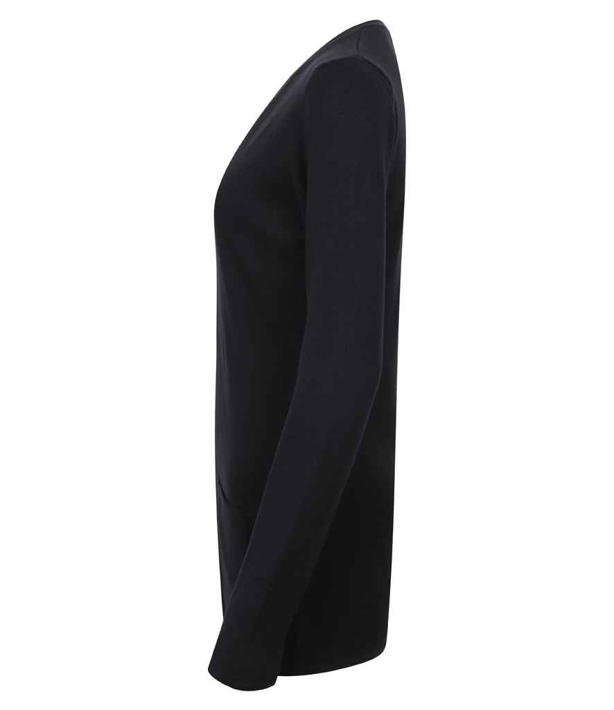 Henbury Ladies Cotton Acrylic V Neck Cardigan