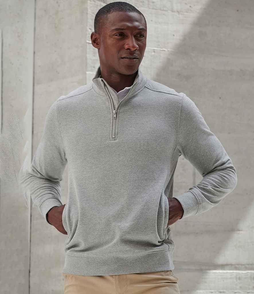 Henbury Unisex Sustainable 1/4 Zip Sweatshirt
