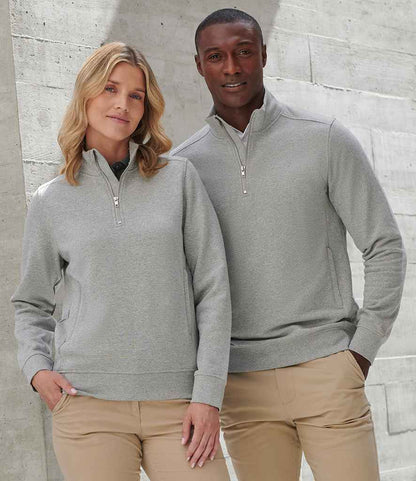 Henbury Unisex Sustainable 1/4 Zip Sweatshirt