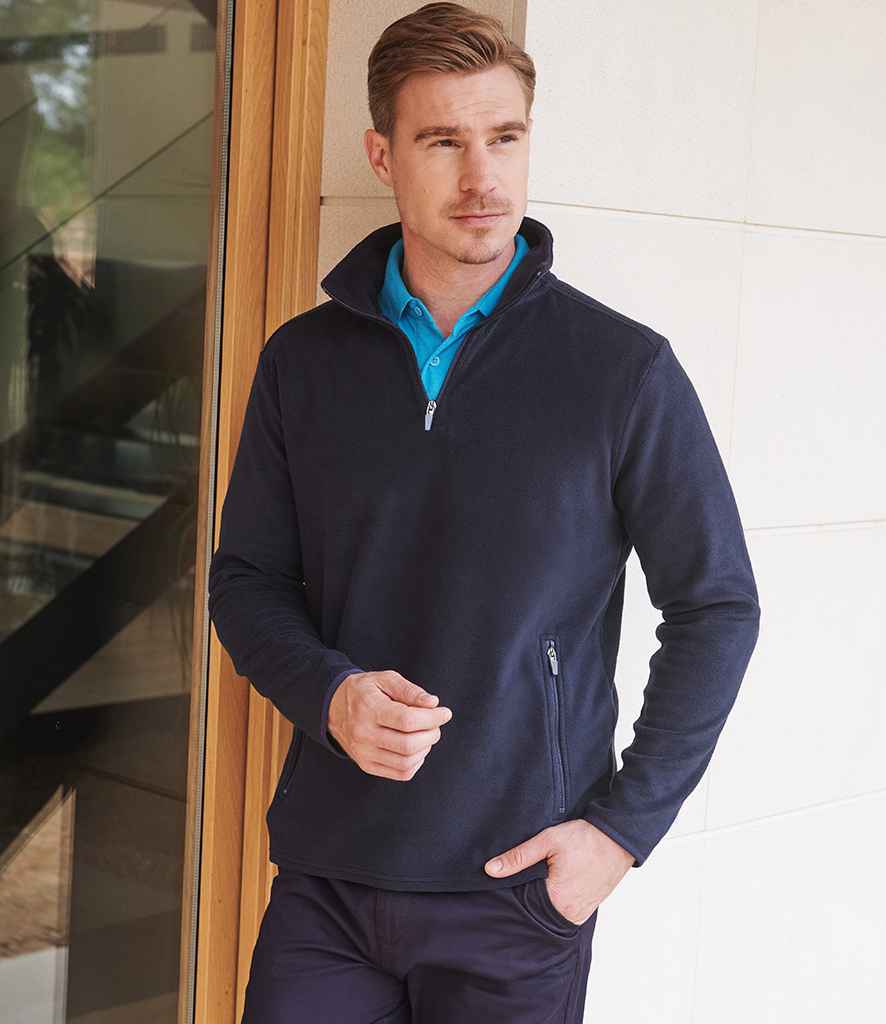 Henbury Zip Neck Micro Fleece