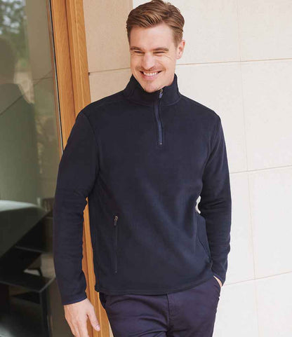 Henbury Zip Neck Micro Fleece