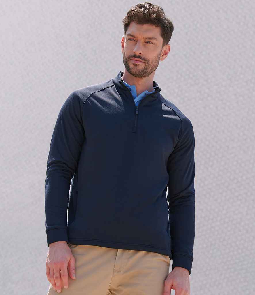 Henbury Zip Neck Wicking Top