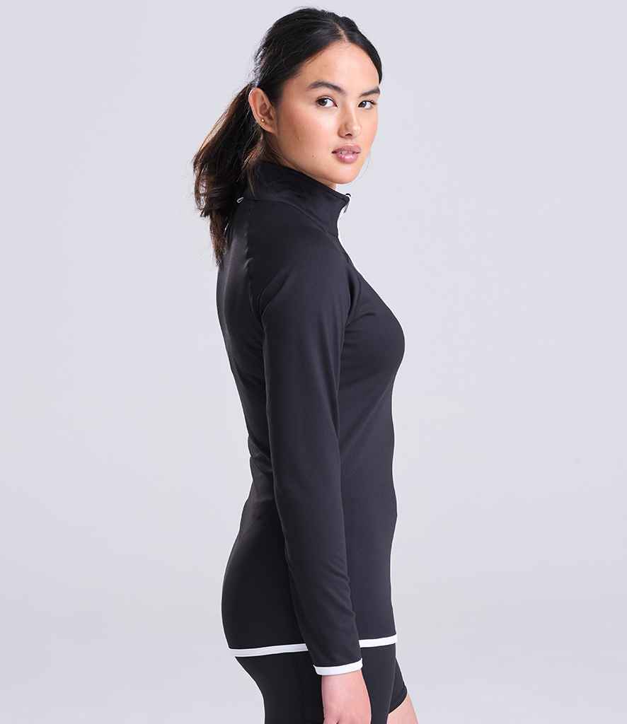 AWDis Ladies Cool Half Zip Sweat Top