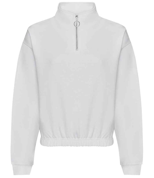 AWDis Ladies Cropped 1/4 Zip Sweatshirt