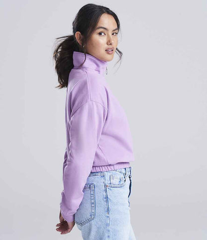 AWDis Ladies Cropped 1/4 Zip Sweatshirt