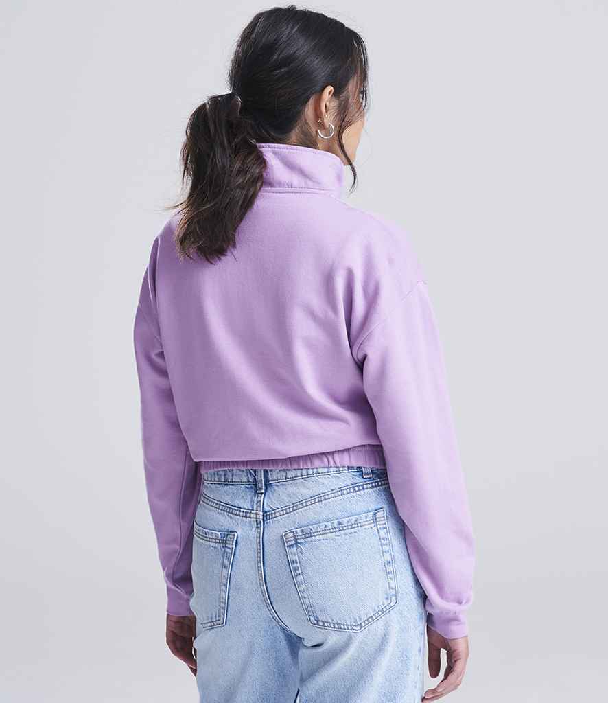 AWDis Ladies Cropped 1/4 Zip Sweatshirt