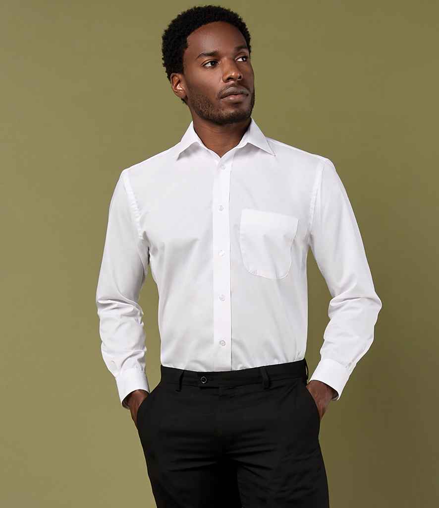 Kustom Kit Long Sleeve Classic Fit Business Shirt