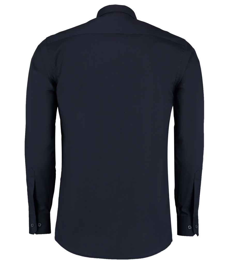 Kustom Kit Long Sleeve Tailored Poplin Shirt
