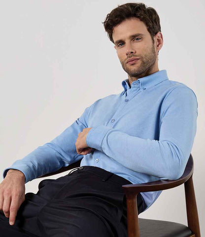 Kustom Kit Long Sleeve Superwash® 60°C Piqué Shirt