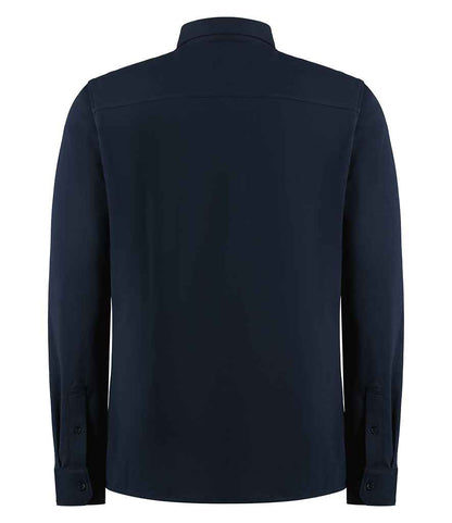 Kustom Kit Long Sleeve Superwash® 60°C Piqué Shirt