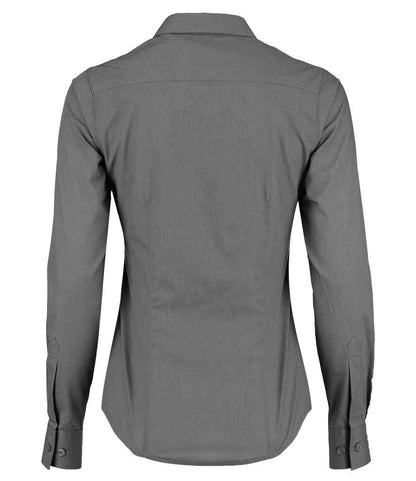 Kustom Kit Ladies Long Sleeve Tailored Poplin Shirt