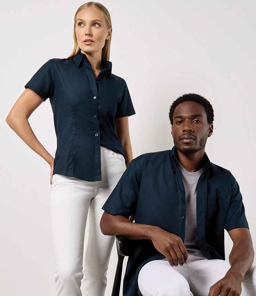 Kustom Kit Short Sleeve Classic Fit Workwear Oxford Shirt