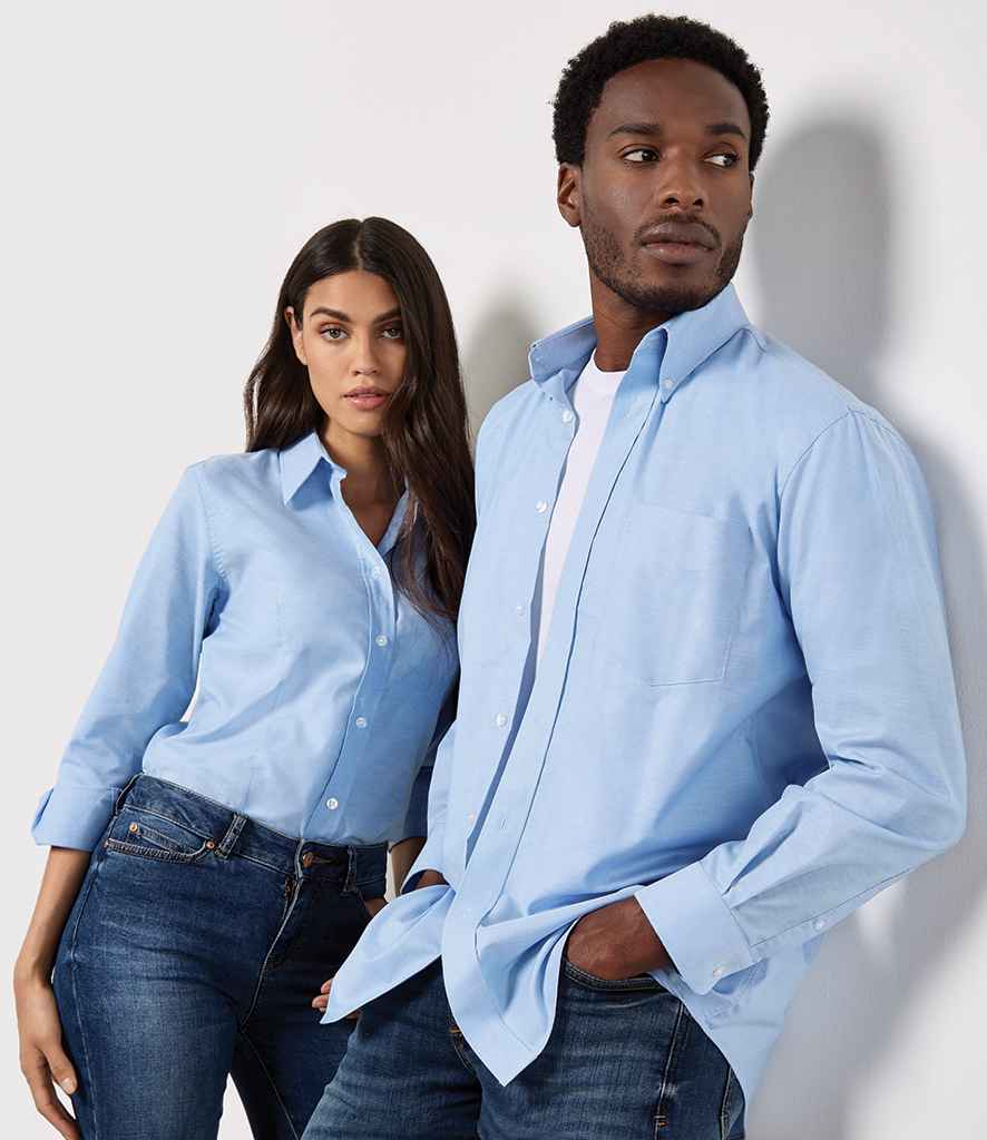 Kustom Kit Long Sleeve Classic Fit Workwear Oxford Shirt