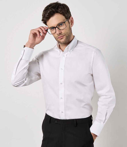 Kustom Kit Long Sleeve Tailored City Business Shirt